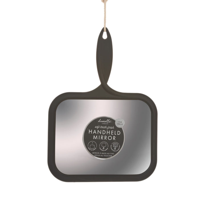Danielle Large Handheld Mirror  - Black True Image