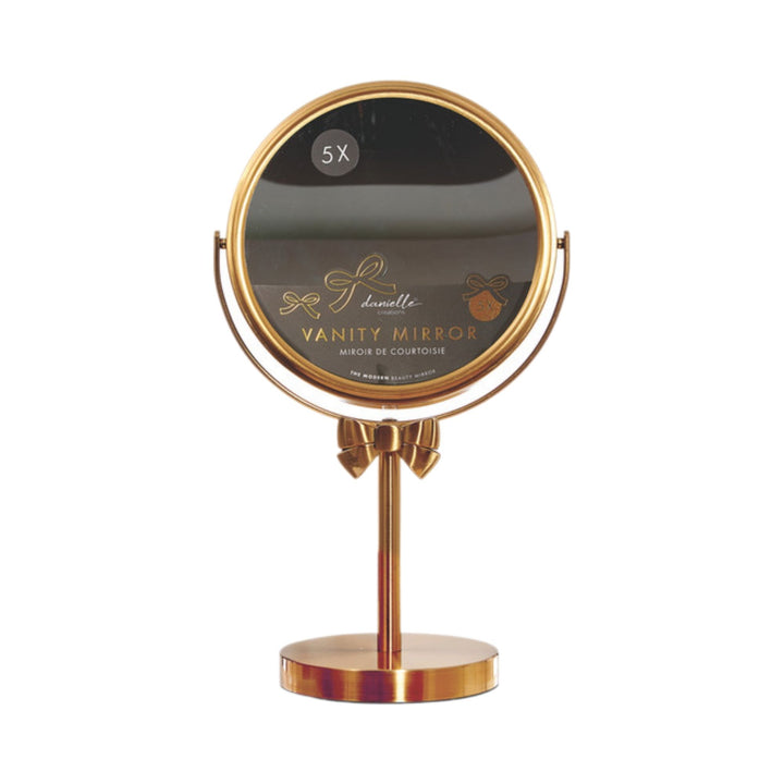 Danielle Gold Bow Mirror 1x/5x Mag