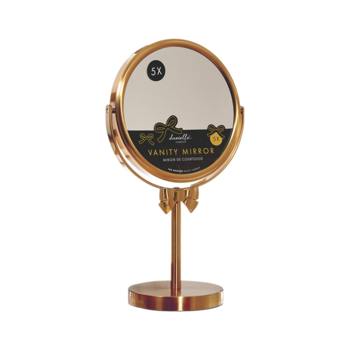Danielle Gold Bow Mirror 1x/5x Mag