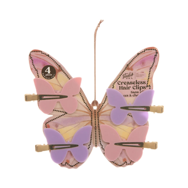 Danielle Butterfly Creaseless Hair Clips 4pc