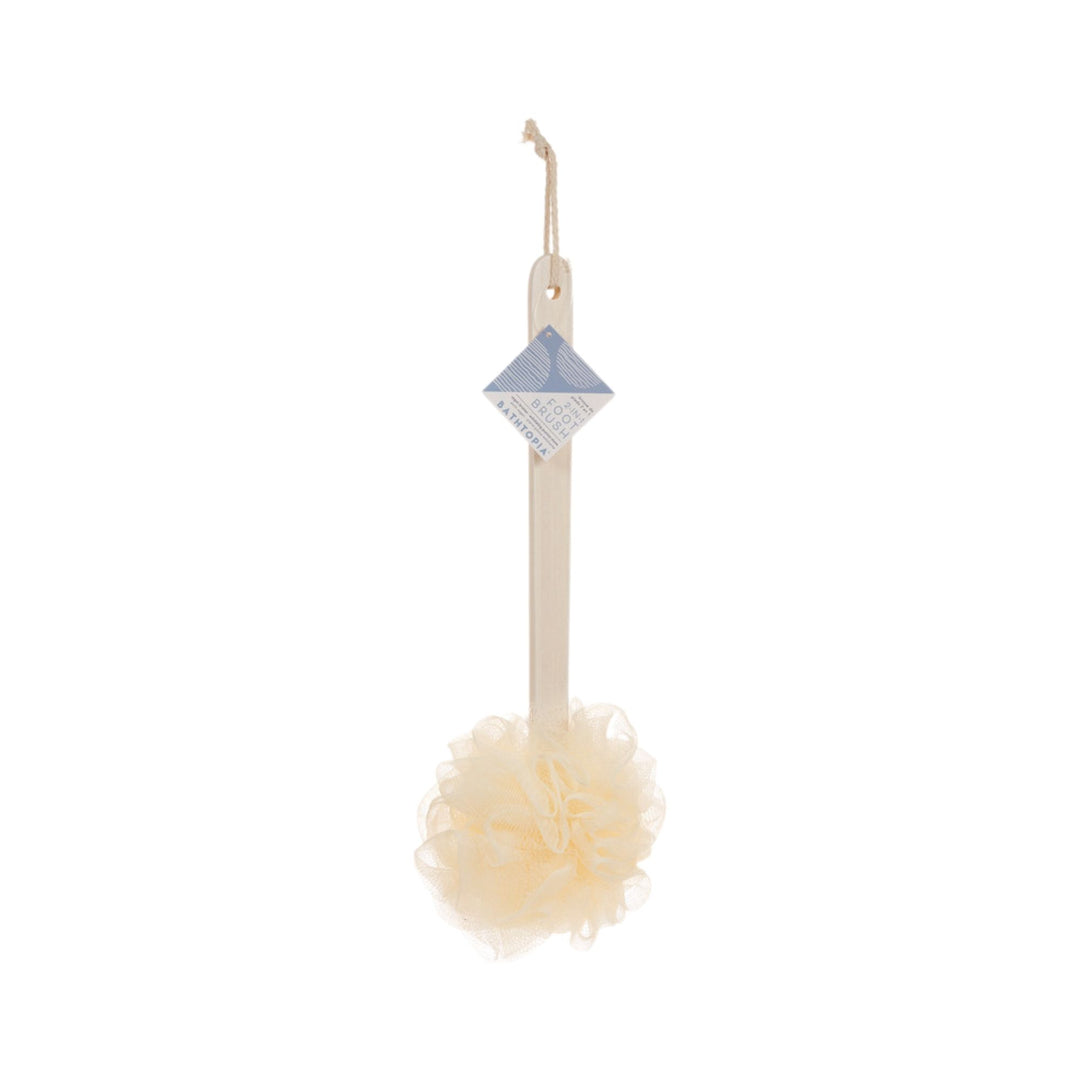 Bathtopia Bamboo Pouf Brush