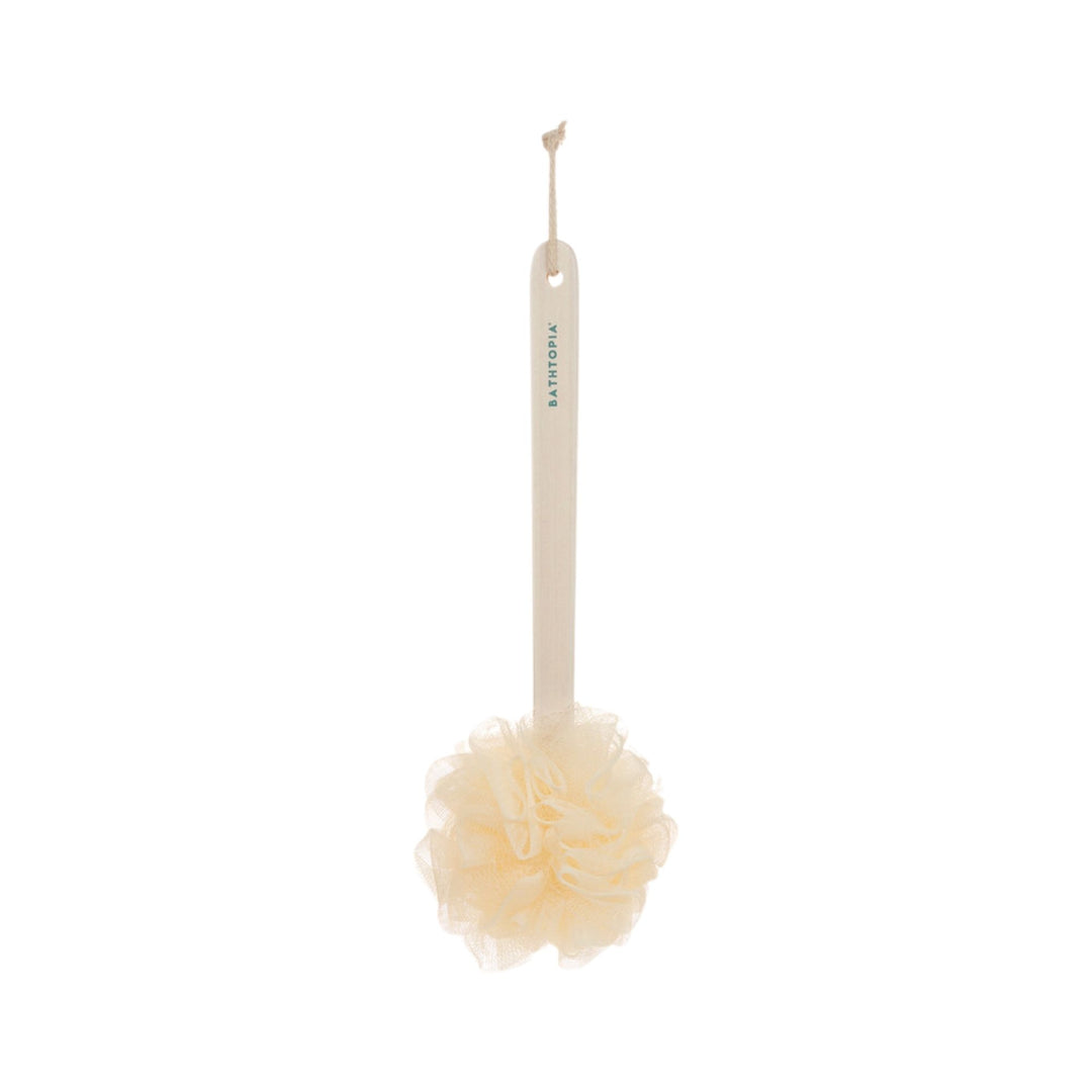 Bathtopia Bamboo Pouf Brush